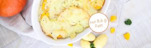 Kartoffel-Kürbis-Gratin